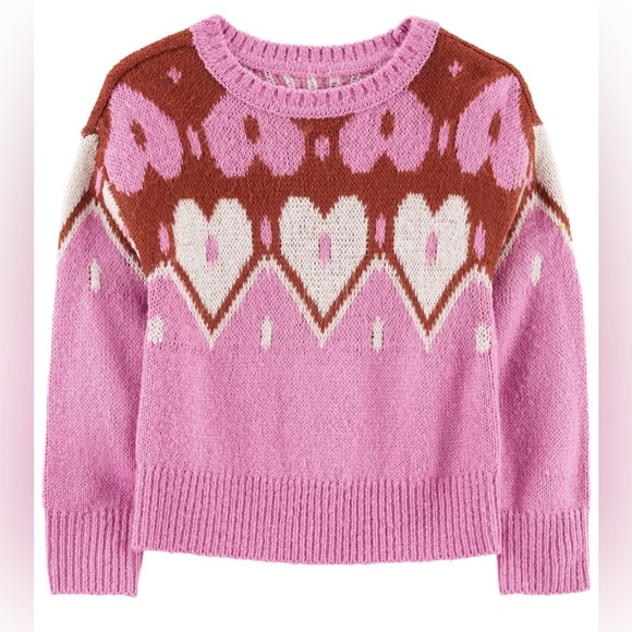 NWT - Carters - Toddler Heart Mohair-Like‎ Sweater - Picture 6 of 6